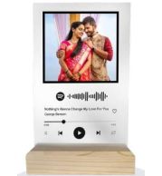 Spotify Table Top Personalized Gift for Home and Office Desk Decor, Creative Music Theme Display Item for Corporate Gifting, Special Moments and Keepsake Use